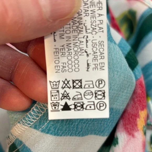 NWT Zara Floral Maxi Dress in Blue and Pink - Picture 8 of 8